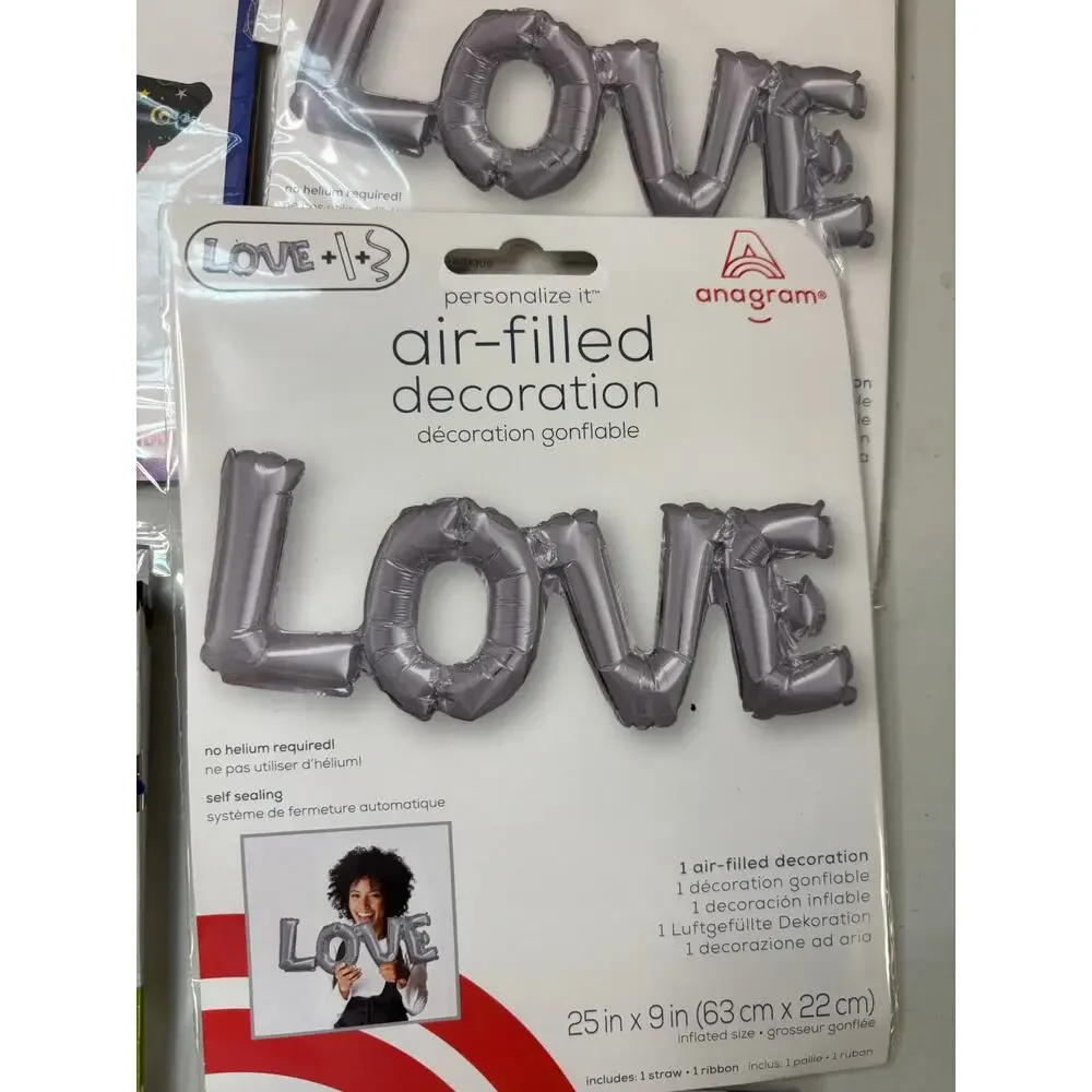Mixed Lot of 37 Foil & Holographic Balloons Party Supplies Balloon Business